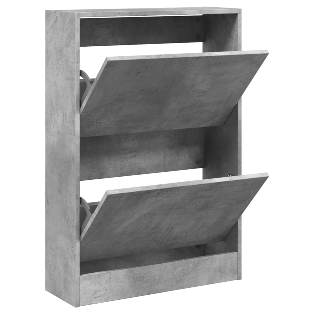Vidaxx meuble à chaussures 60x21x87,5 cm bois d'ingénierie gris béton