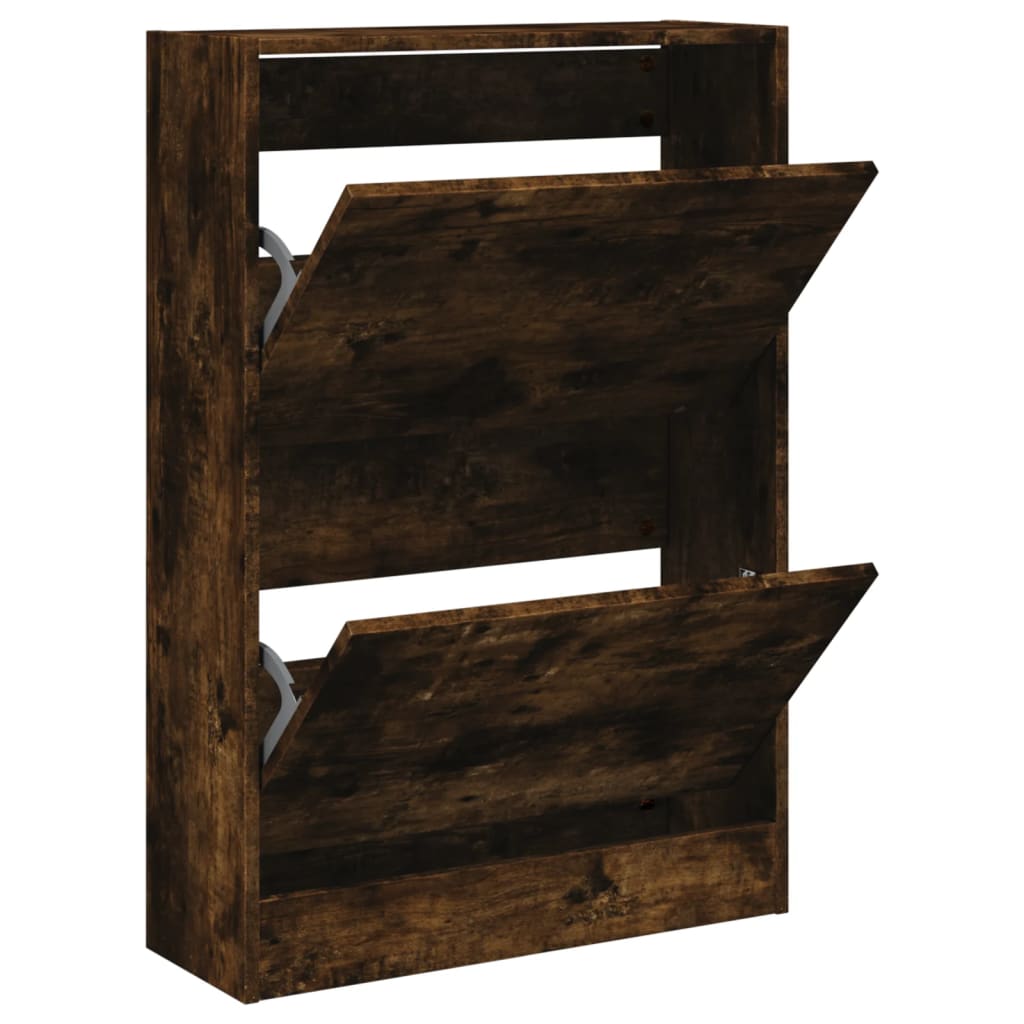 Vidaxx armoire à chaussures 60x21x87,5 cm bois traité, chêne fumé
