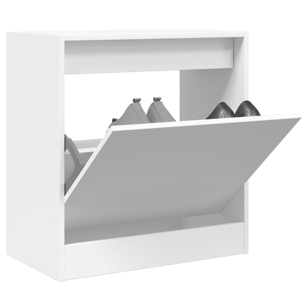 Vidaxx meuble à chaussures 60x34x63,5 cm bois d'ingénierie blanc