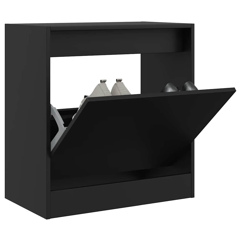 Vidaxx armoire à chaussures 60x34x63,5 cm bois fini noir