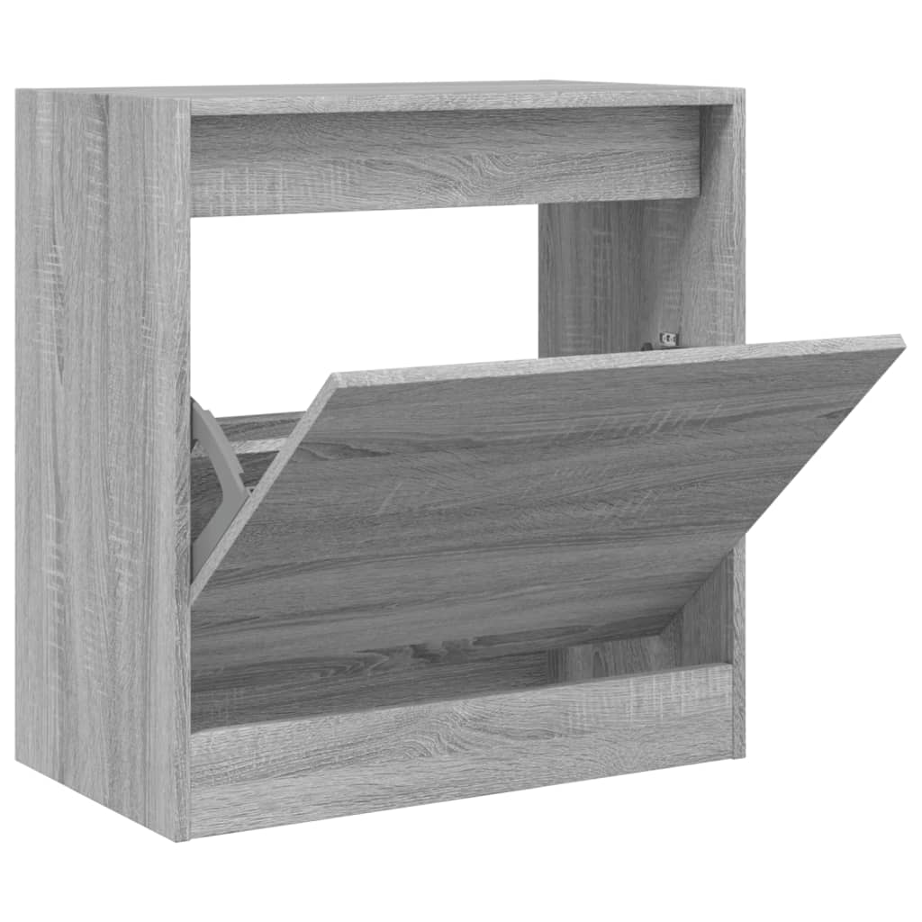 Vidaxx meuble à chaussures 60x34x63,5 cm bois d'ingénierie couleur chêne sonoma gris