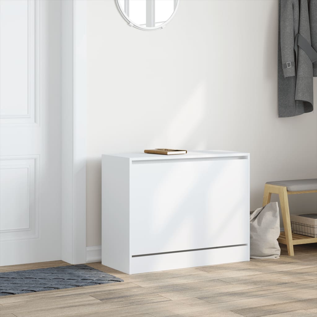 Vidaxx armoire à chaussures 80x34x63 cm bois d'ingénierie blanc
