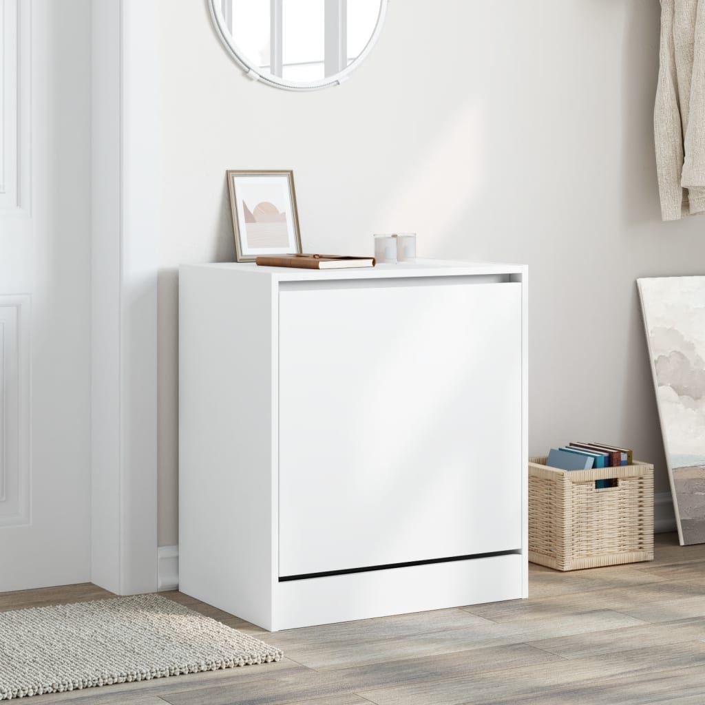Vidaxx meuble à chaussures 60x42x69 cm bois d'ingénierie blanc