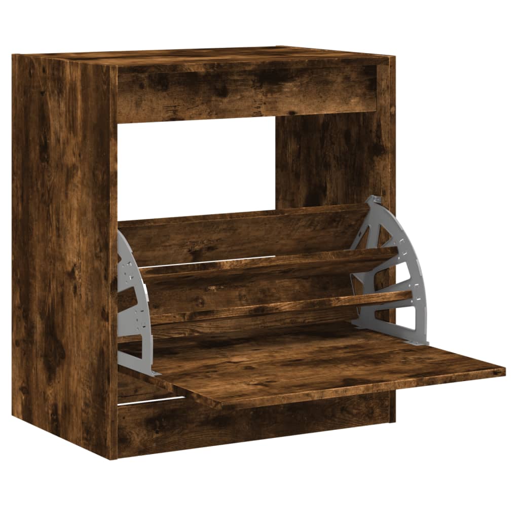 Vidaxx armoire à chaussures 60x42x69 cm bois traité, chêne fumé