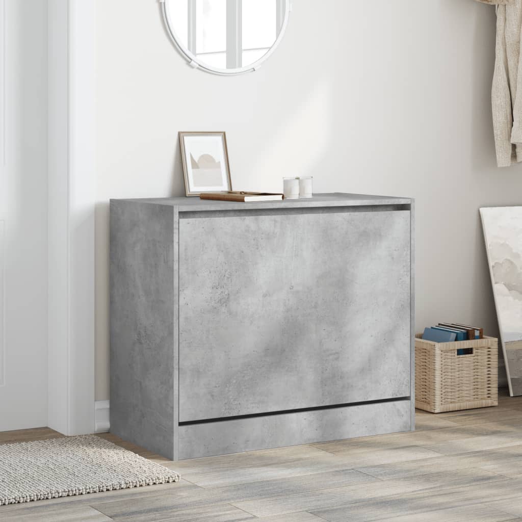 Vidaxx meuble à chaussures 80x42x69 cm bois d'ingénierie gris béton