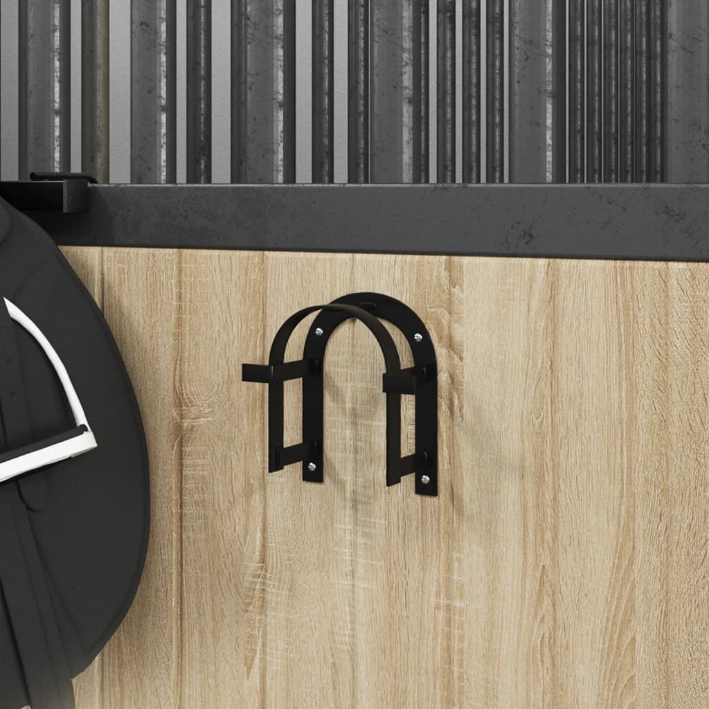 Vidaxx porte-bride mural en fer noir
