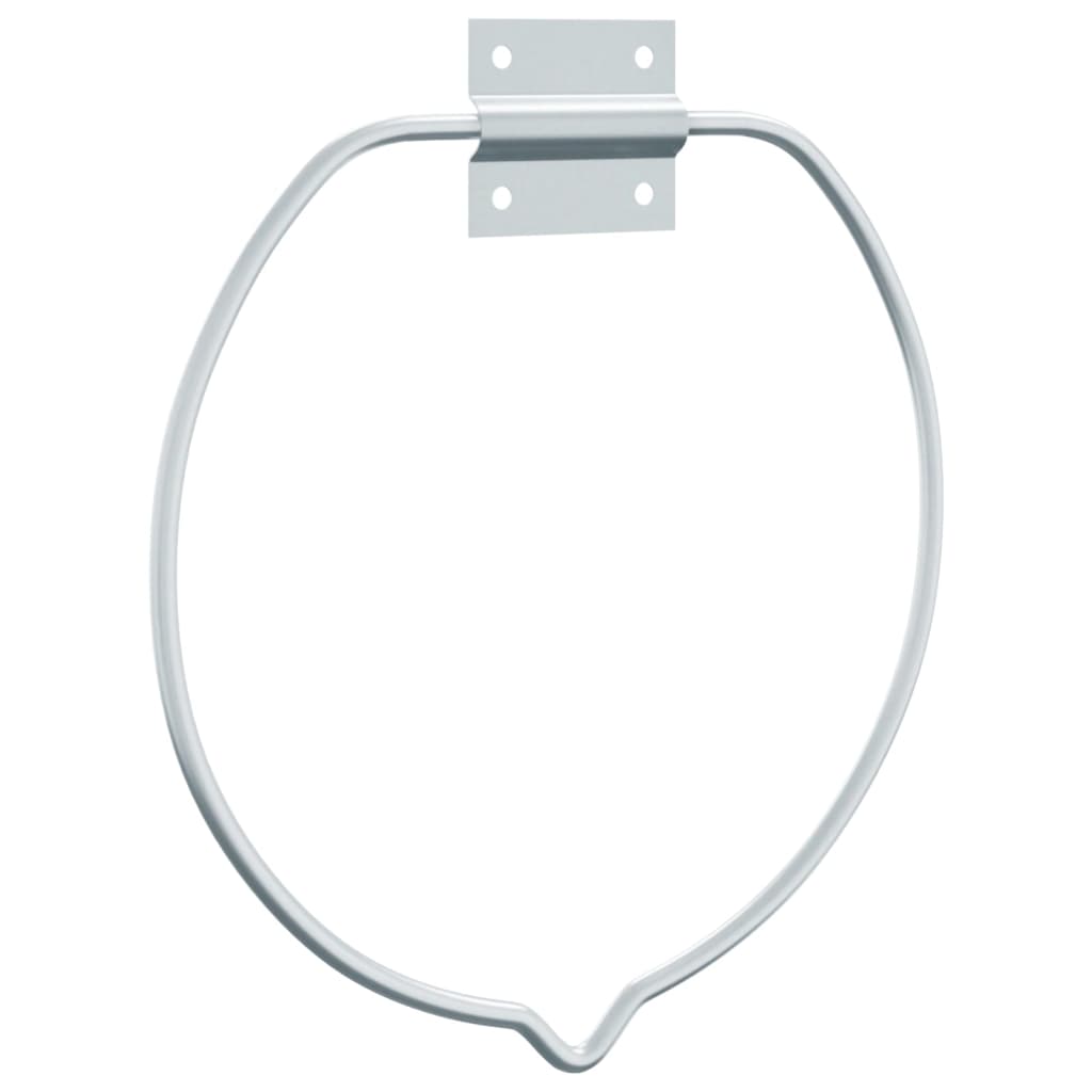 Vidaxx porte-seau mural en acier couleur argent
