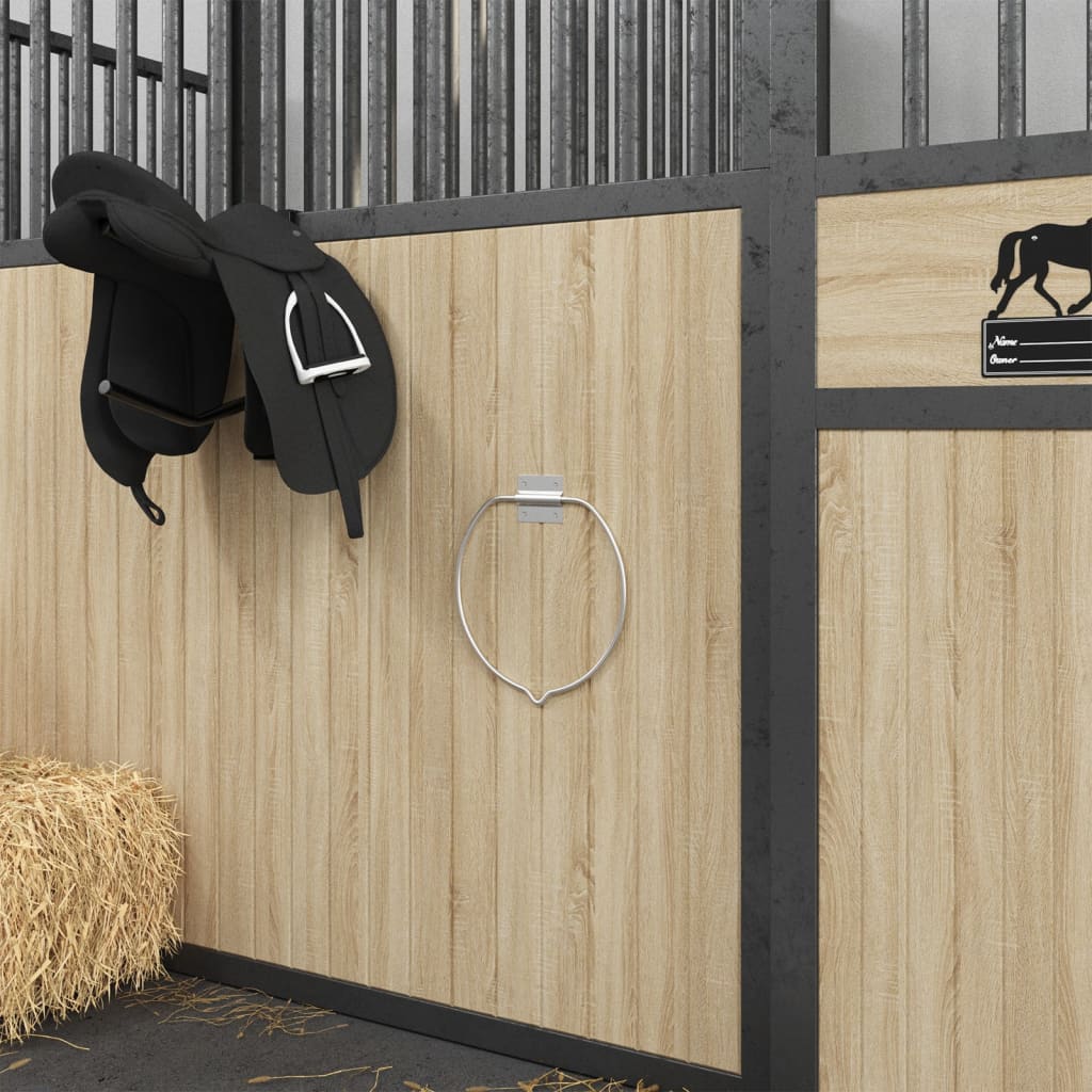 Vidaxx porte-seau mural en acier couleur argent