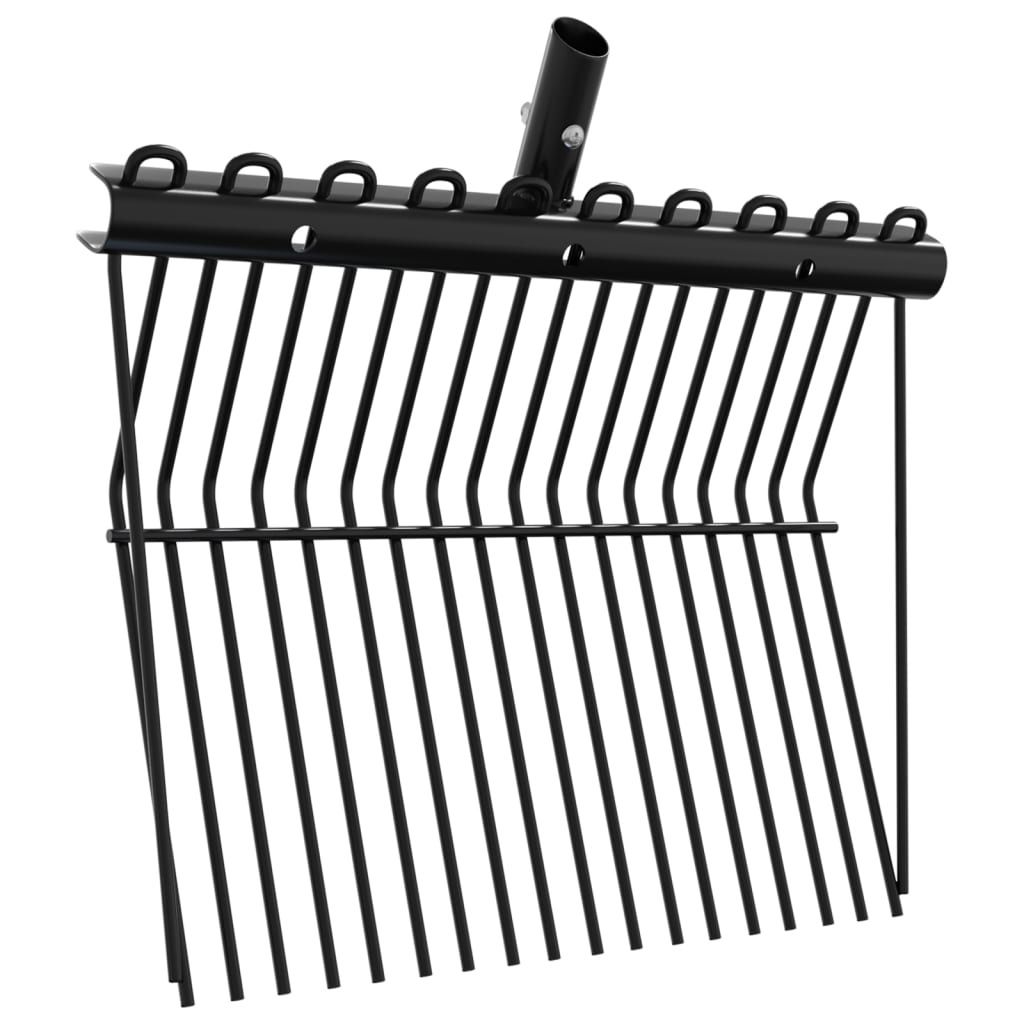 Tête de fourche VidaXL avec 18 dents en acier noir