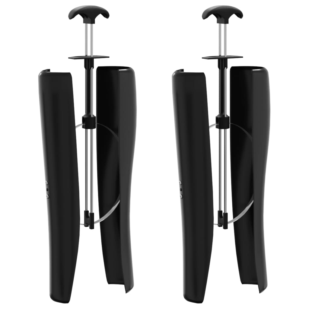Vidaxl shapers de bottes pour bottes d'équitation 1 paire pp et acier noir