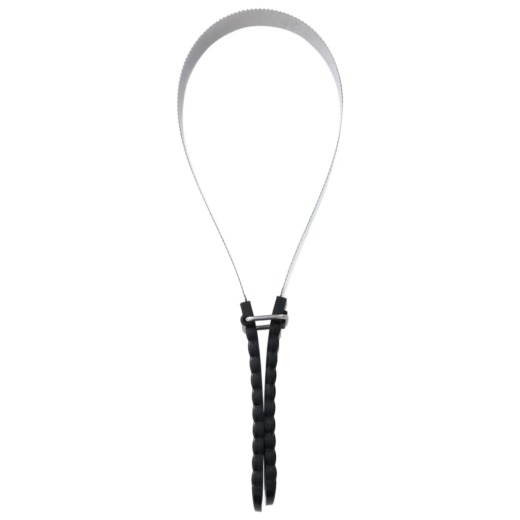 Vidaxl couteau à sueur, double face en acier inoxydable, couleur argent