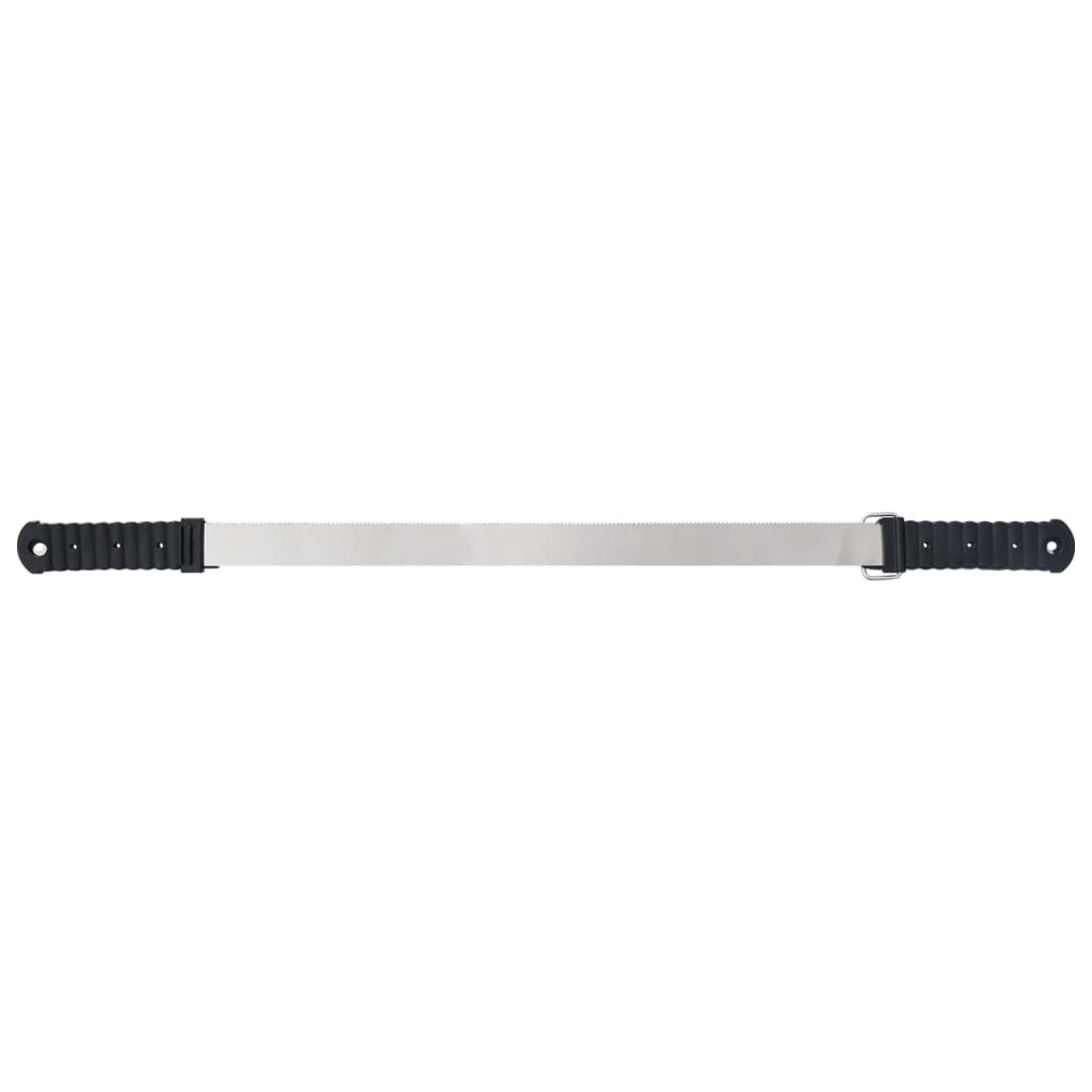 Vidaxl couteau à sueur, double face en acier inoxydable, couleur argent