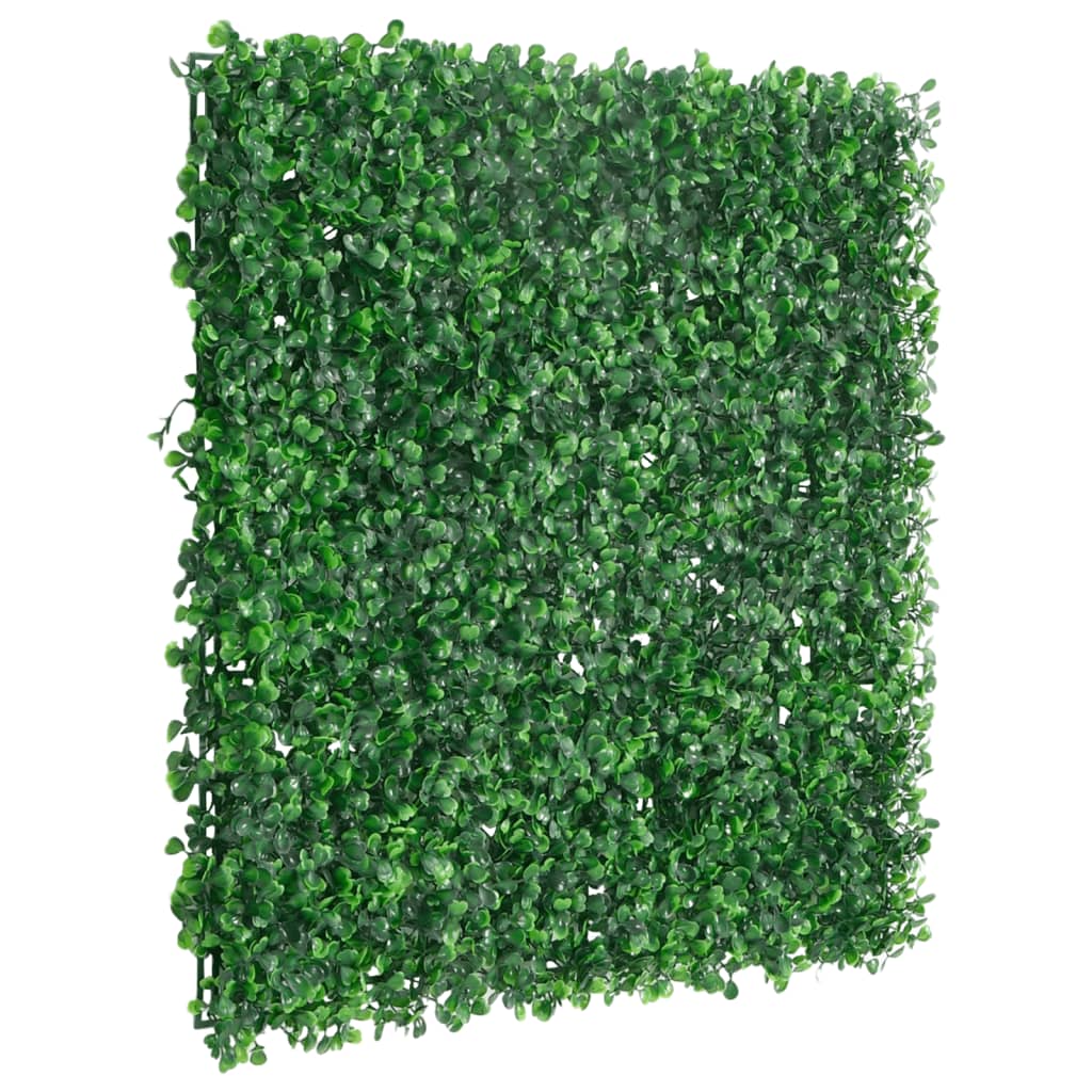 Vidaxxl clôture avec arbuste artificiel 6 pcs 50x50 cm vert