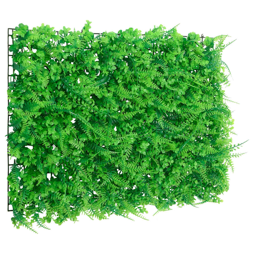 Vidaxxl clôture avec feuille de fougère artificielle 6 pcs 40x60 cm vert