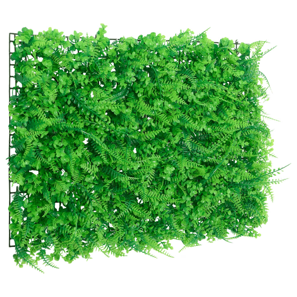 Vidaxxl clôture avec feuille de fougère artificielle 24 pcs 40x60 cm vert