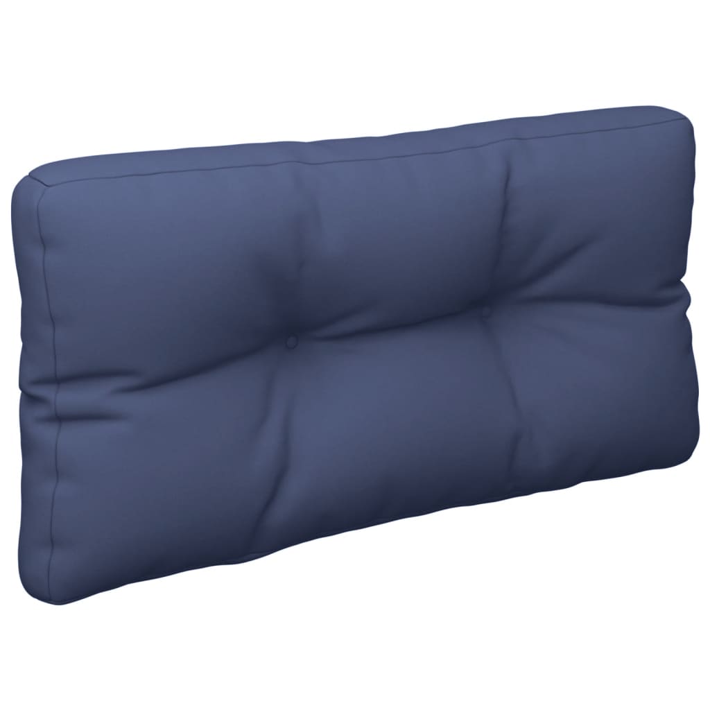 VidaXL coussin palette 70x40x12 cm tissu oxford bleu marine