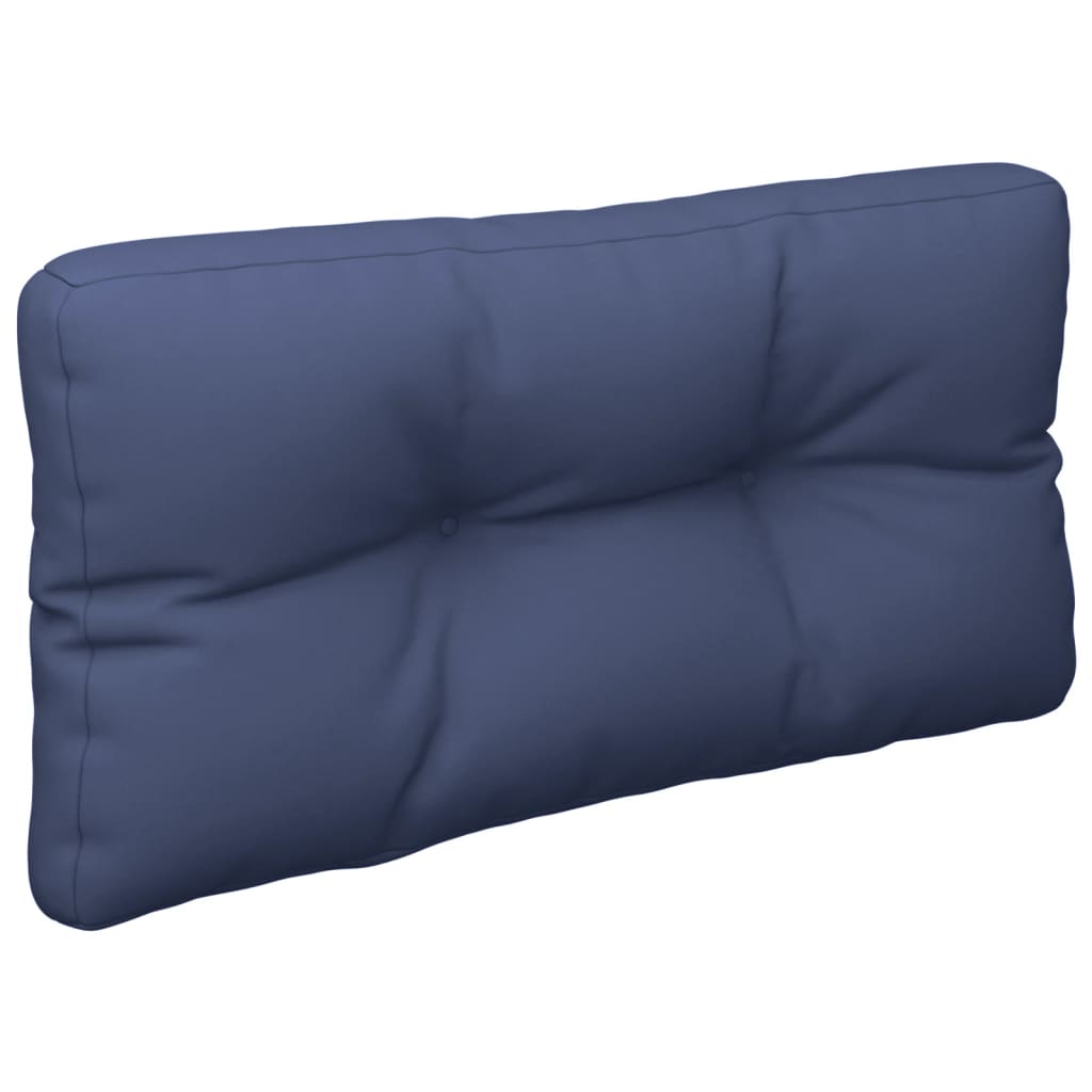 Vidaxx coussin palette 80x40x12 cm tissu bleu marine