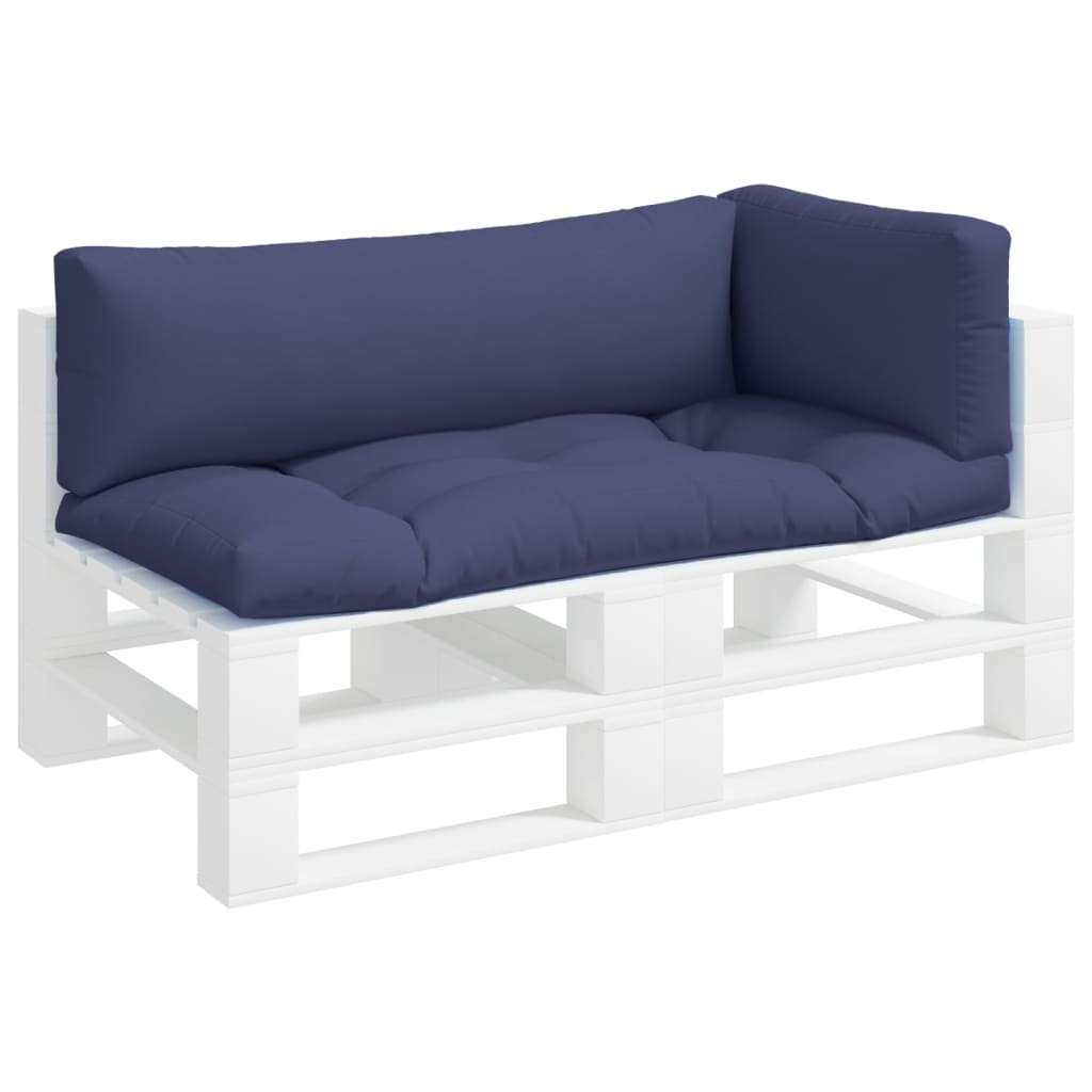 VidaXL coussins de palette 3 pcs tissu oxford bleu marine