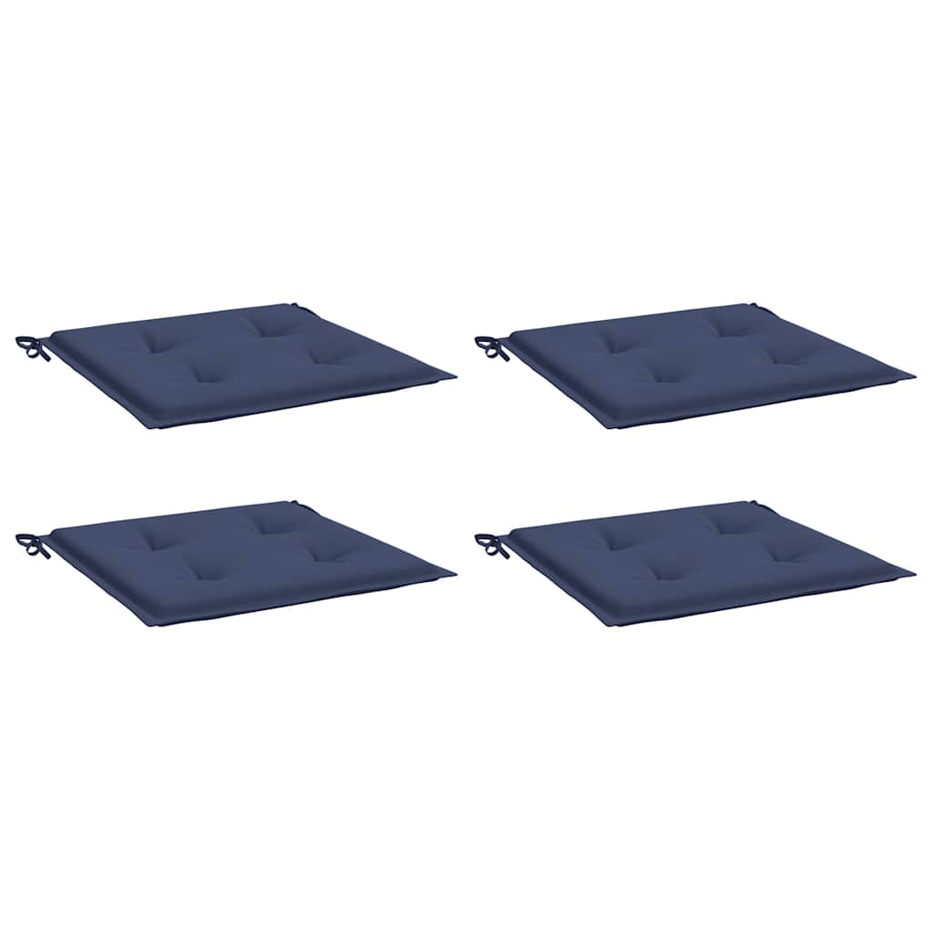Vidaxx coussins de palette 4 pcs 50x50x4 cm tissu oxford bleu marine