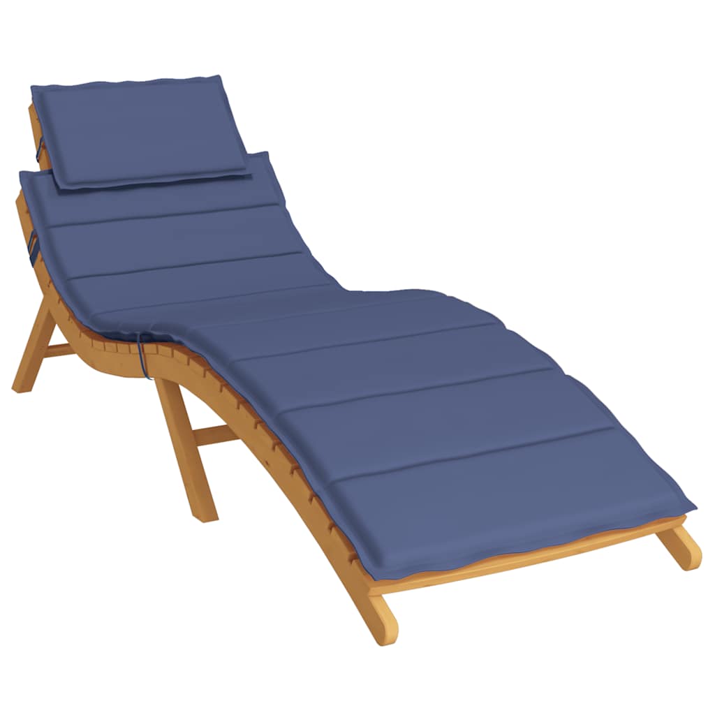VidaXL coussin de transat tissu oxford bleu marine