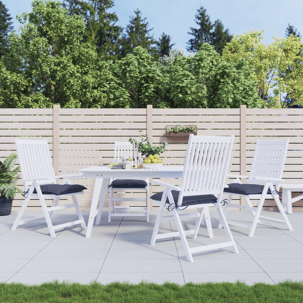 Vidaxx coussins de chaise 4 pcs 50x50x7 cm tissu oxford bleu marine