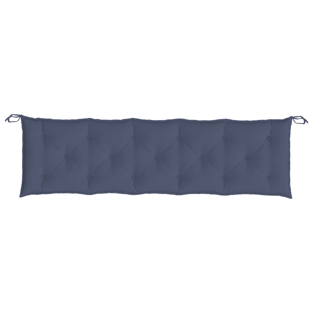 Vidaxx coussin de banc de jardin 180x50x7 cm tissu oxford bleu marine