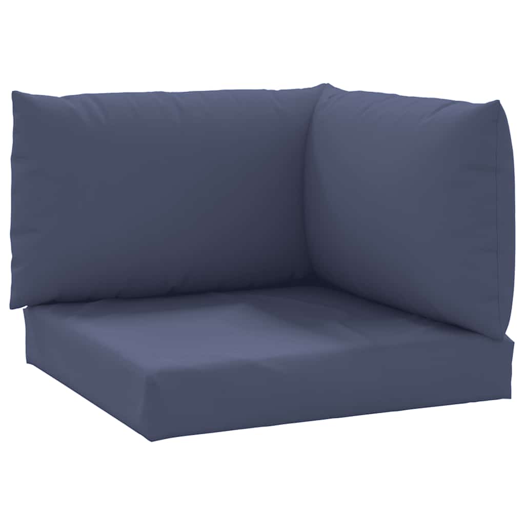 VidaXL coussins de palette 3 pcs tissu oxford bleu marine