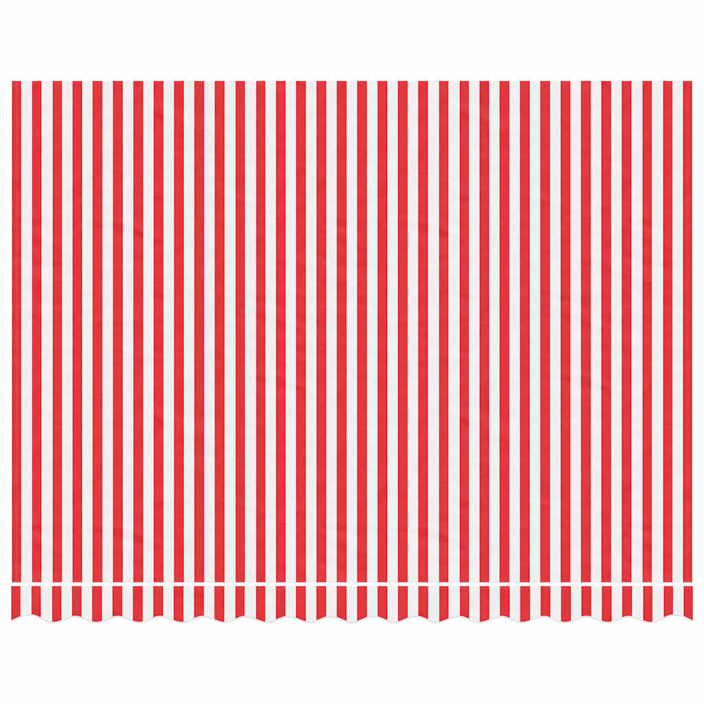 Vidaxx toile de remplacement pour auvent rayé 3,5x2,5 m rouge et blanc