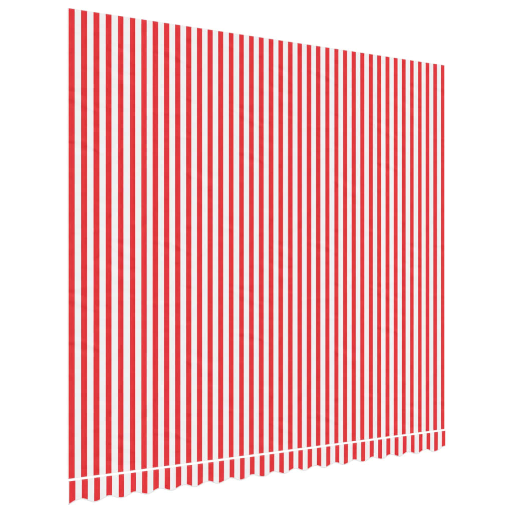 Vidaxx toile de remplacement pour auvent rayé 4x3,5 m rouge et blanc