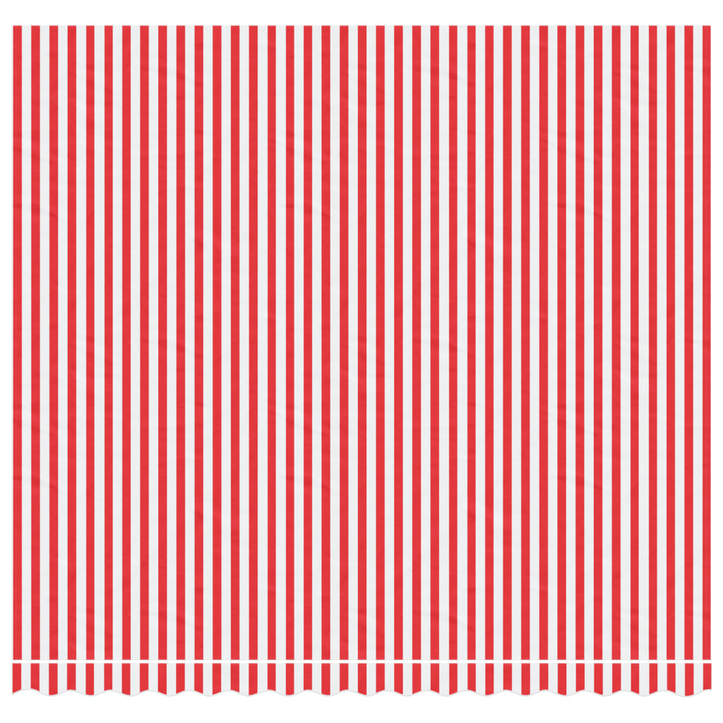 Vidaxx toile de remplacement pour auvent rayé 4x3,5 m rouge et blanc