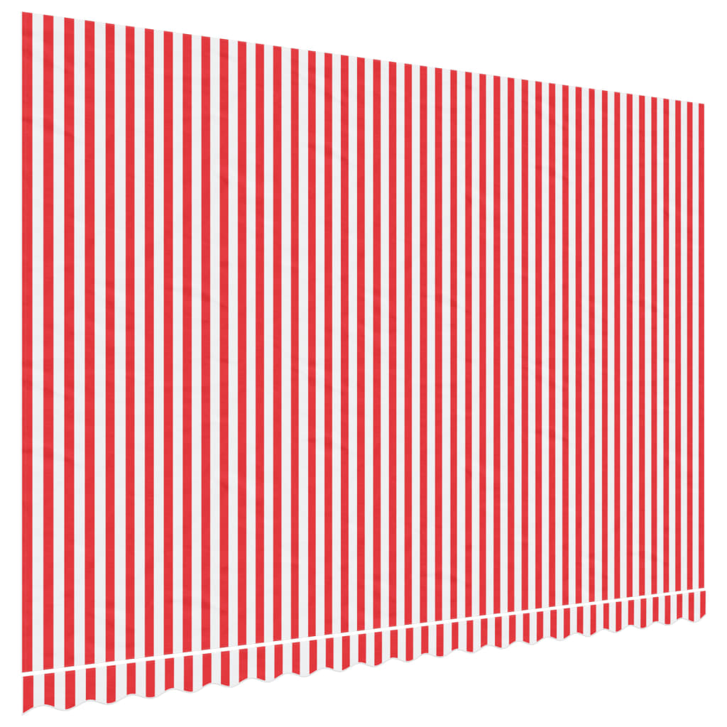 Vidaxx toile de remplacement pour auvent rayé 4,5x3 m rouge et blanc