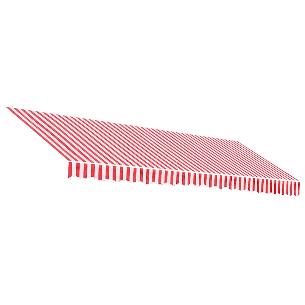 Vidaxx toile de remplacement pour auvent rayé 4,5x3,5 m rouge et blanc