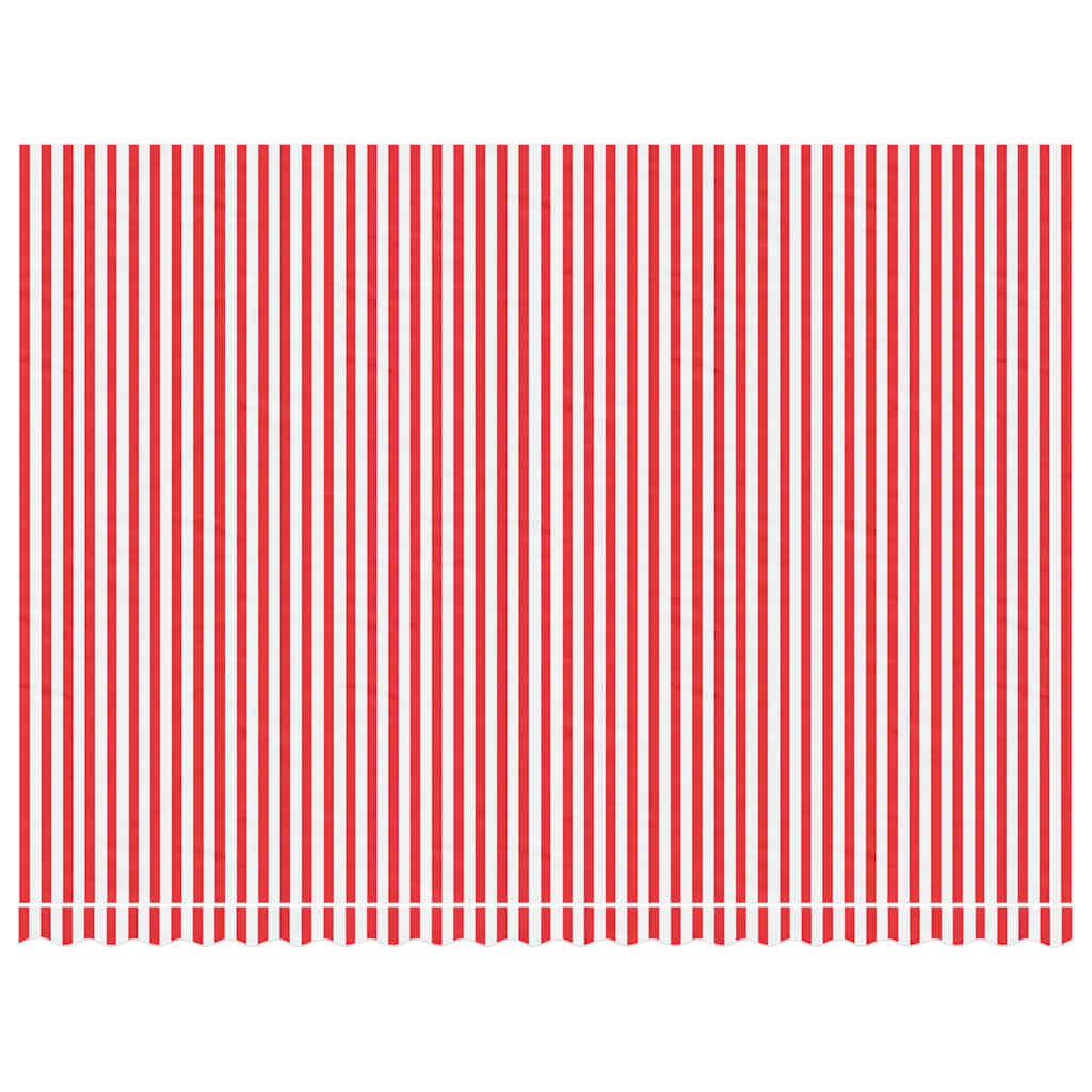Vidaxx toile de remplacement pour auvent rayé 5x3,5 m rouge et blanc