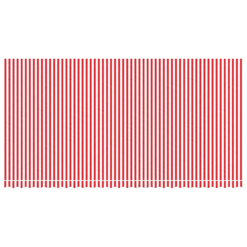 VidaXL Toile de remplacement pour auvent rayé 6x3 m rouge et blanc