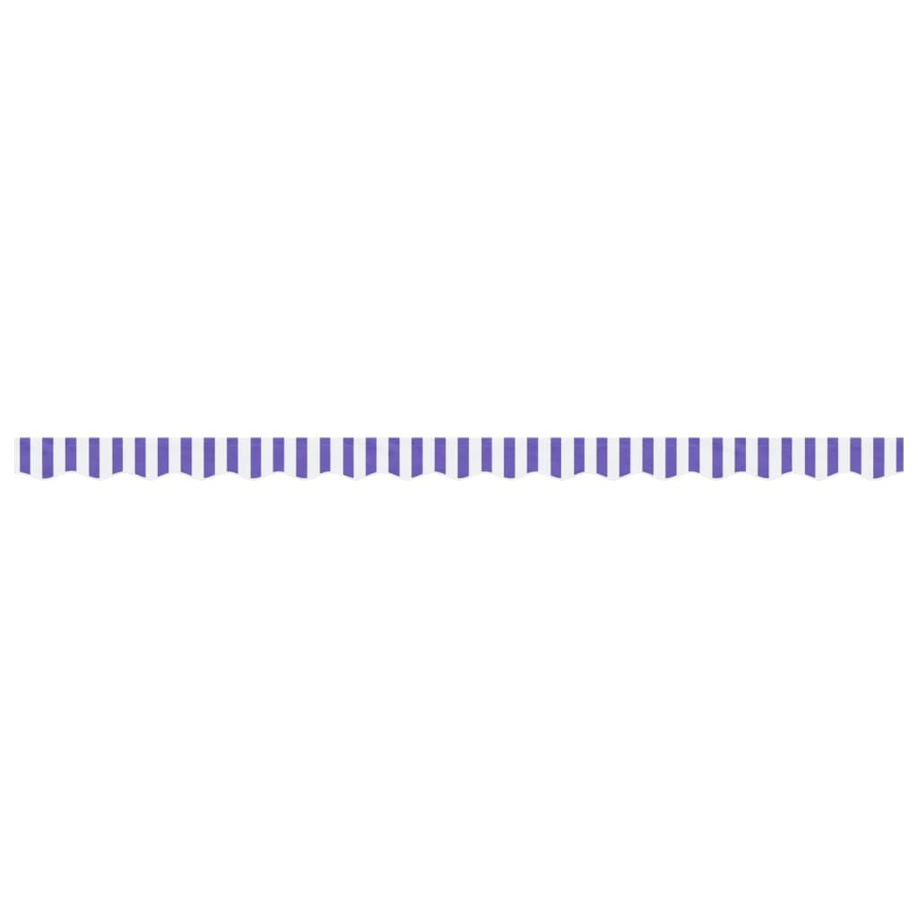 Vidaxx tissu de remplacement pour jupe d'auvent rayé 4 m bleu et blanc