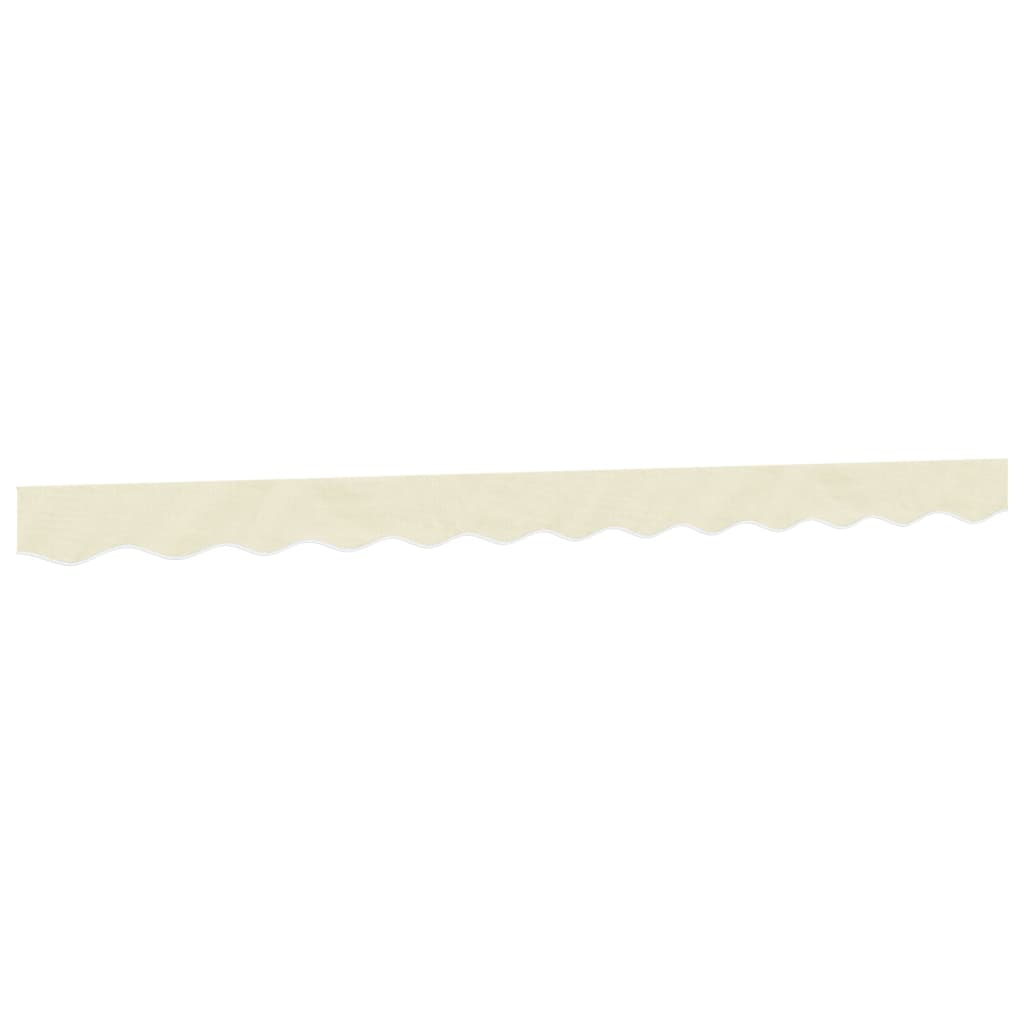 Vidaxx tissu de remplacement pour jupe d'auvent rayé 3 m couleur crème