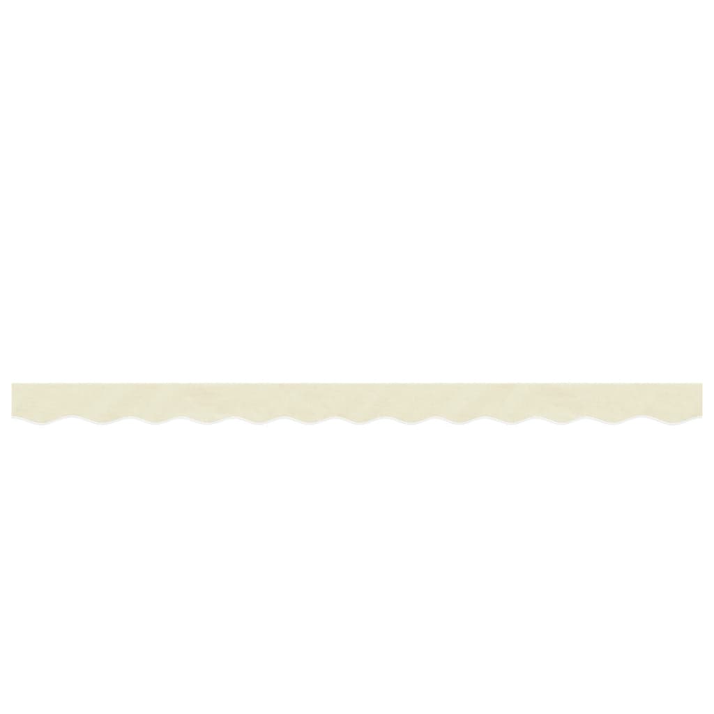 Vidaxx tissu de remplacement pour jupe d'auvent rayé 3 m couleur crème
