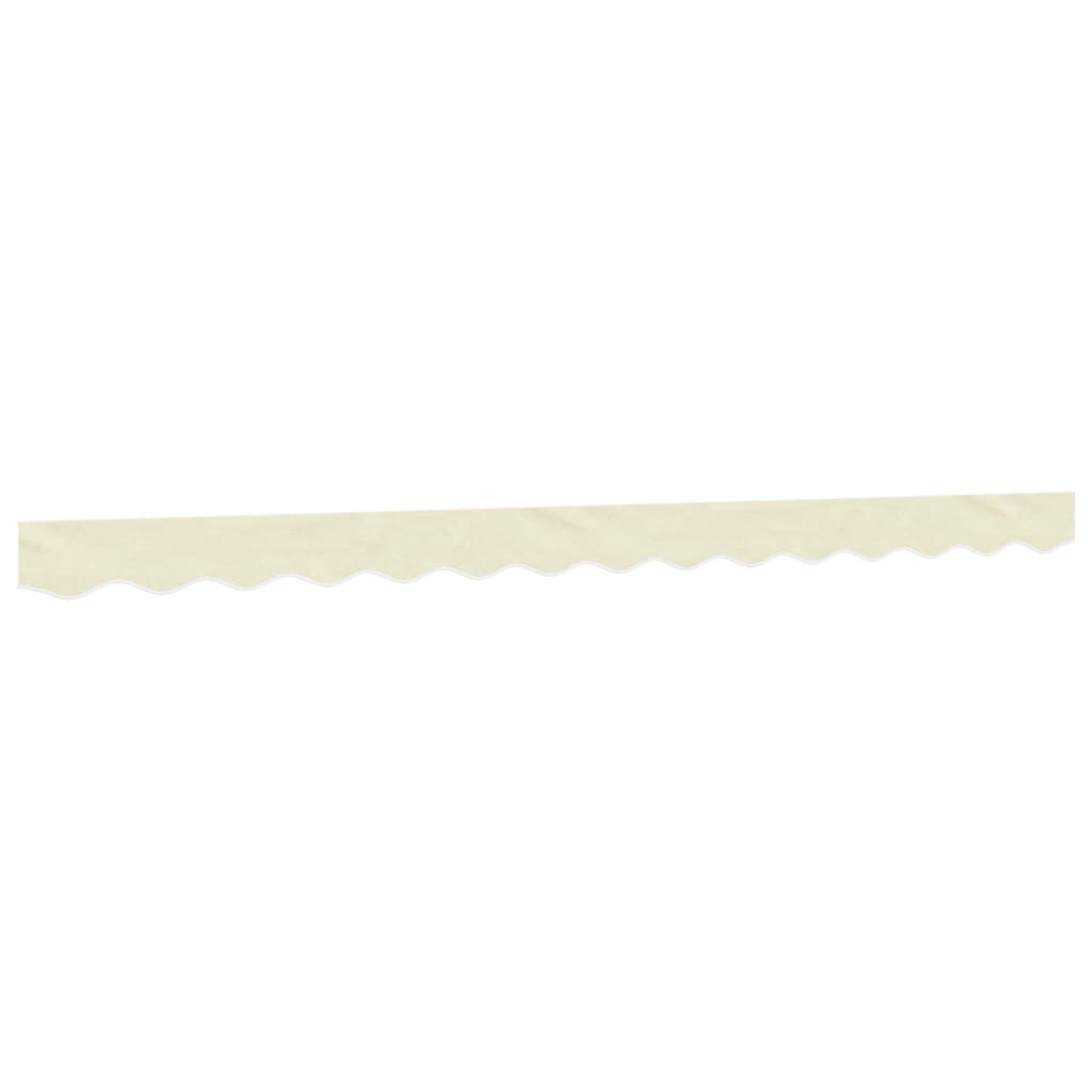 VidaXL Tissu de remplacement pour jupe d'auvent rayé 3,5 m crème