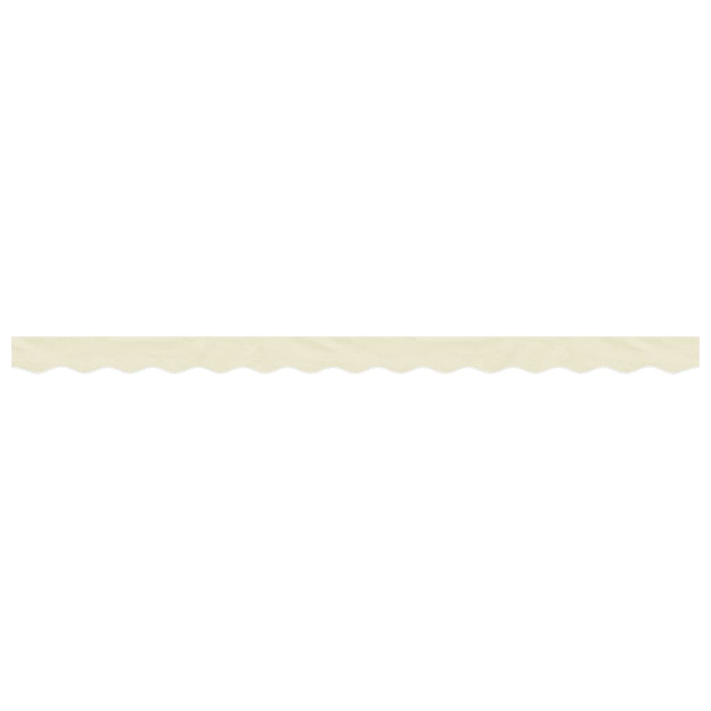 VidaXL Tissu de remplacement pour jupe d'auvent rayé 3,5 m crème