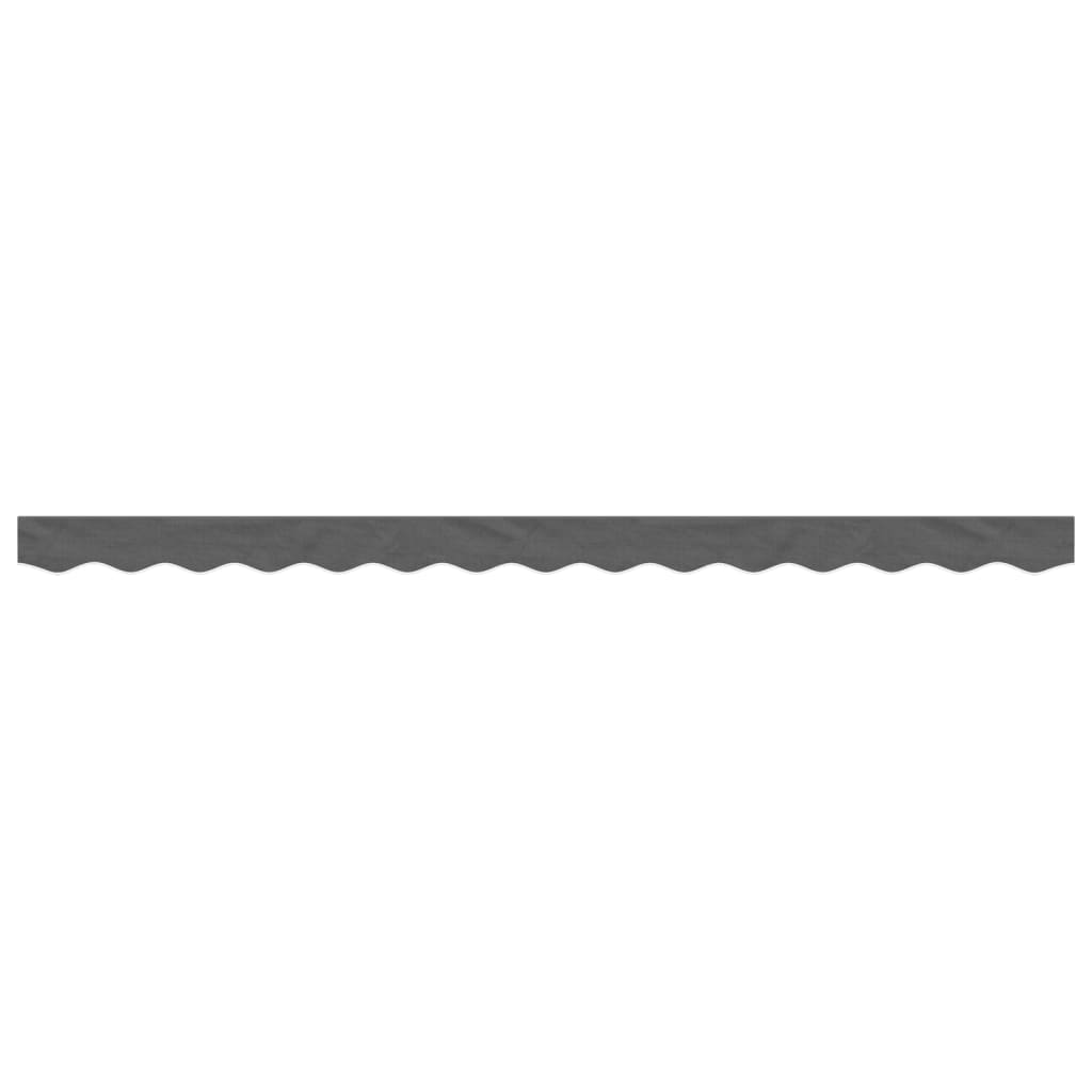 Vidaxx tissu de remplacement pour jupe d'auvent rayé 3,5 m anthracite