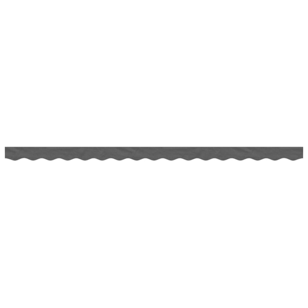 Vidaxx tissu de remplacement pour jupe d'auvent rayé 4 m anthracite