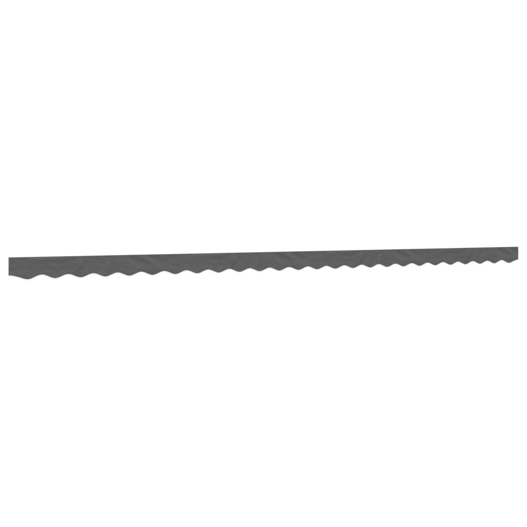 Vidaxx tissu de remplacement pour jupe d'auvent rayé 6 m anthracite