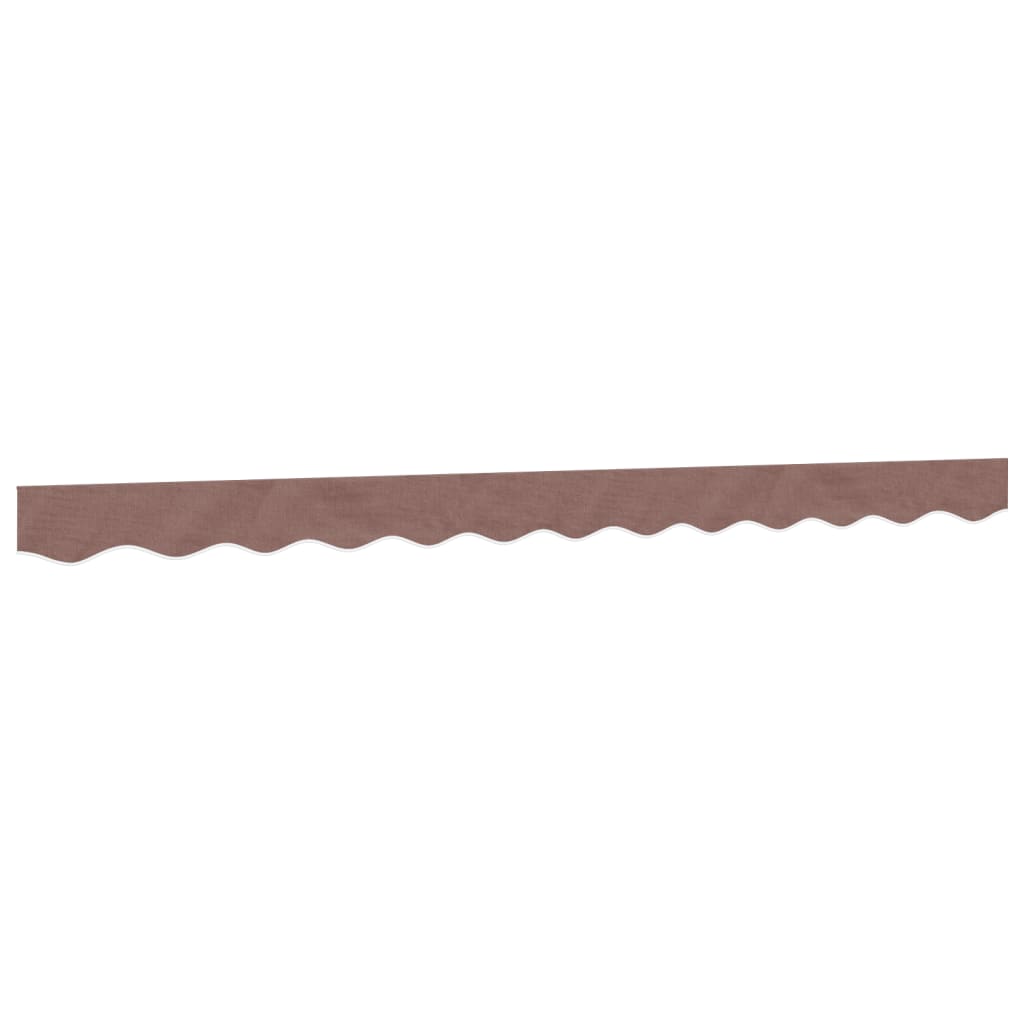 VidaXL tissu de remplacement pour jupe d'auvent rayé 3 m marron