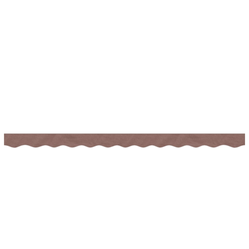 VidaXL tissu de remplacement pour jupe d'auvent rayé 3 m marron