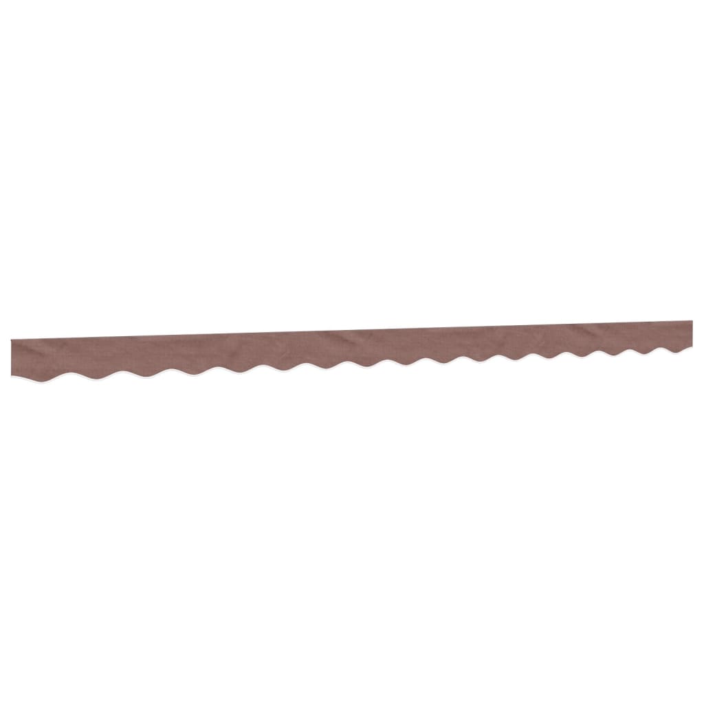 VidaXL tissu de remplacement pour jupe d'auvent rayé 4 m marron