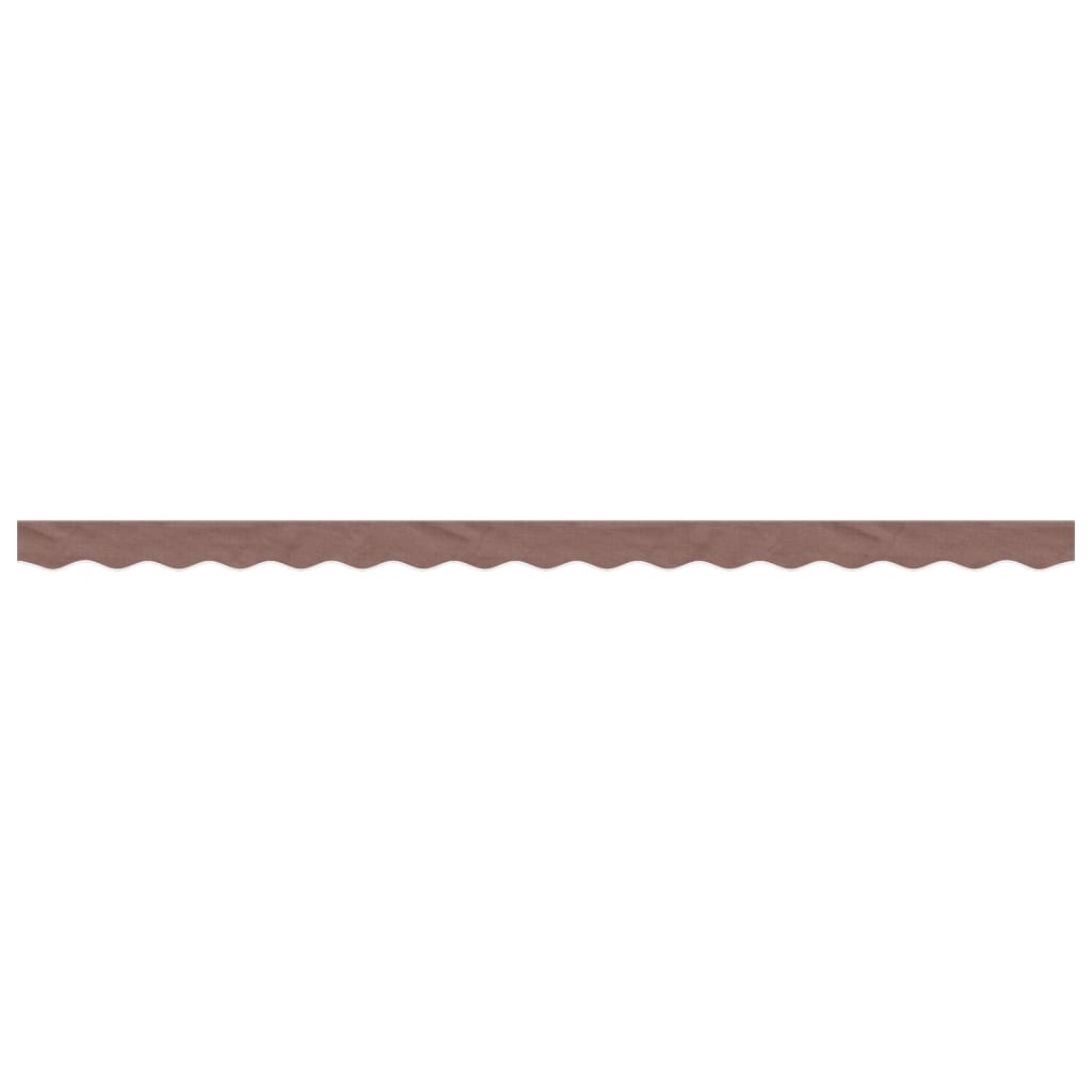 VidaXL tissu de remplacement pour jupe d'auvent rayé 4 m marron