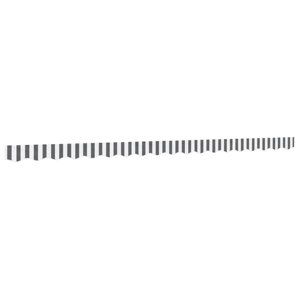 Vidaxx replacement fabric for awning skirt striped 4.5 m anthracite and white
