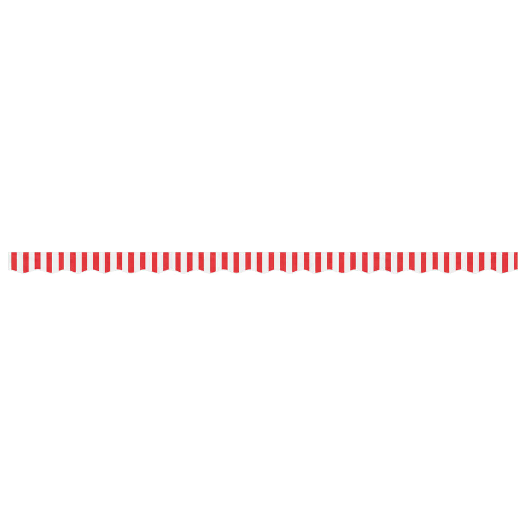 Vidaxx tissu de remplacement pour jupe d'auvent rayé 4,5 m rouge et blanc