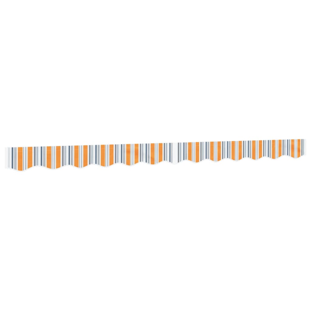 VidaXL Tissu de remplacement pour jupe d'auvent rayé 3 m multicolore