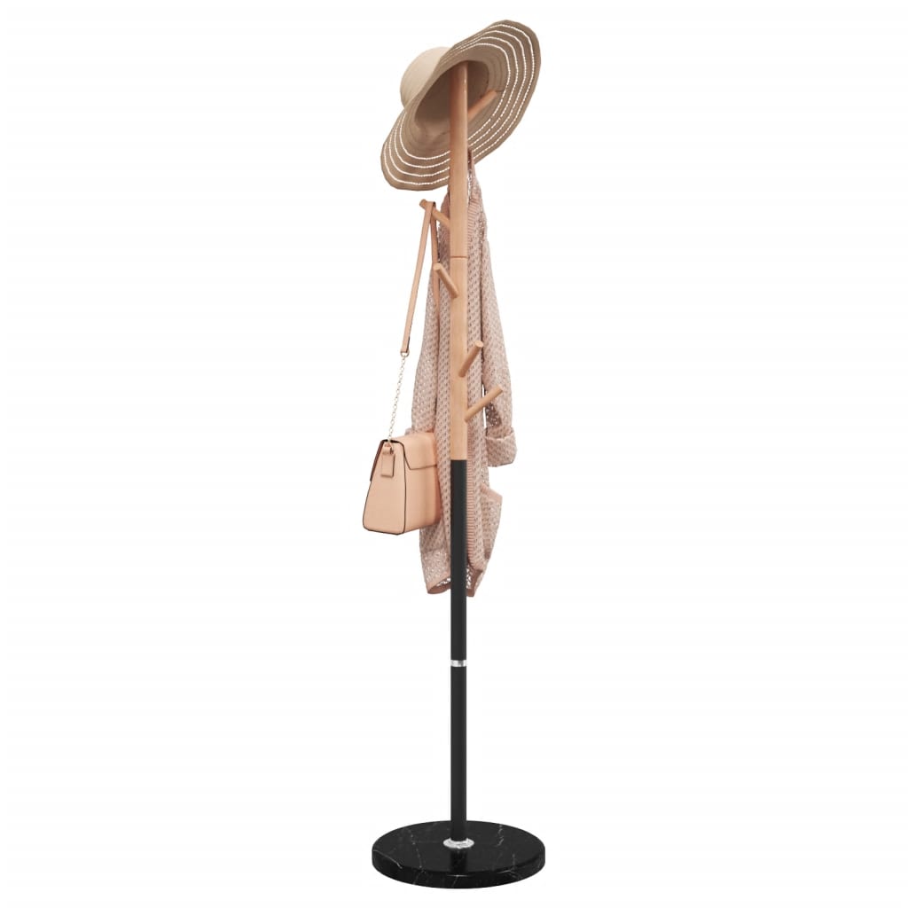 VidaXL porte-manteau 172 cm fer enduit de poudre noir